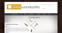Desktop Screenshot of millerwoodworks.com
